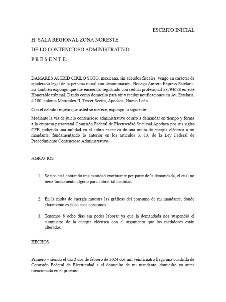 demanda-contra-cfe-administrativo-pdf