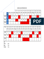 Jadwal Bulan Februari 2024