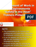 Safety in The Heat - Trainers' Presentation - Haad