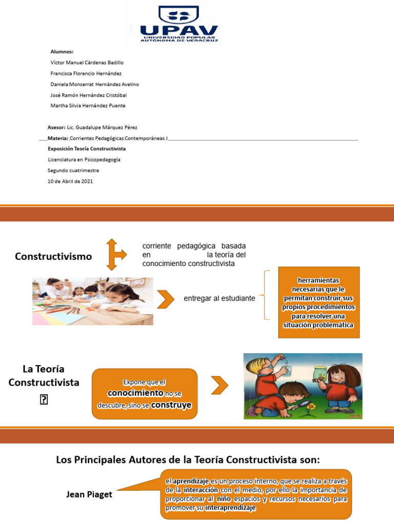 Teoria Constructivista | PDF | Constructivismo (filosofía de la ...