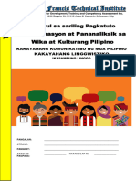 Week 10 Komunikasyon at Pananaliksik Sa Wika at Kulturang Pilipino
