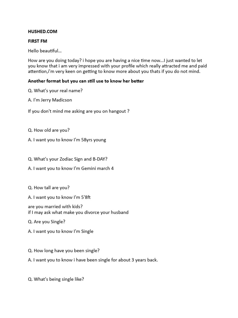 Dating Formats | PDF | Love