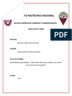 Actividad de Aprendizaje 1. Dimensión Del Sector Público y Las Raíces de La Intervención Pública-Jose de Jesus Ramirez Lopez