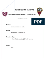 Actividad de Aprendizaje 1. Unión Europea-Jose de Jesus Ramirez Lopez