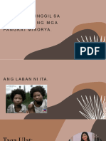 Panitikan Hinggil Sa Sitwasyon NG Mga Pangkat Minorya PDF