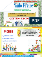 Gestion Escolar Estrategica y Sus Componentes