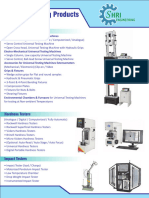 Material Testing Products Catalogue