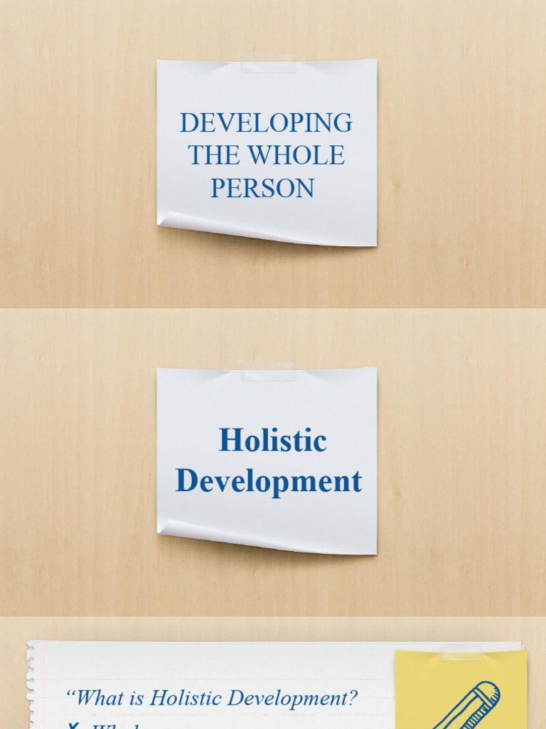 Developing The Whole Person | PDF | Feeling | Thought