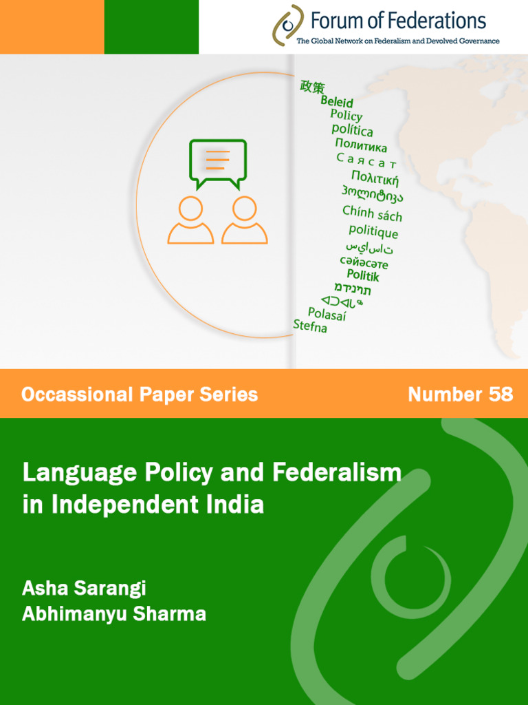 Language Policy and Federalism in Indepe | PDF | Languages Of India ...