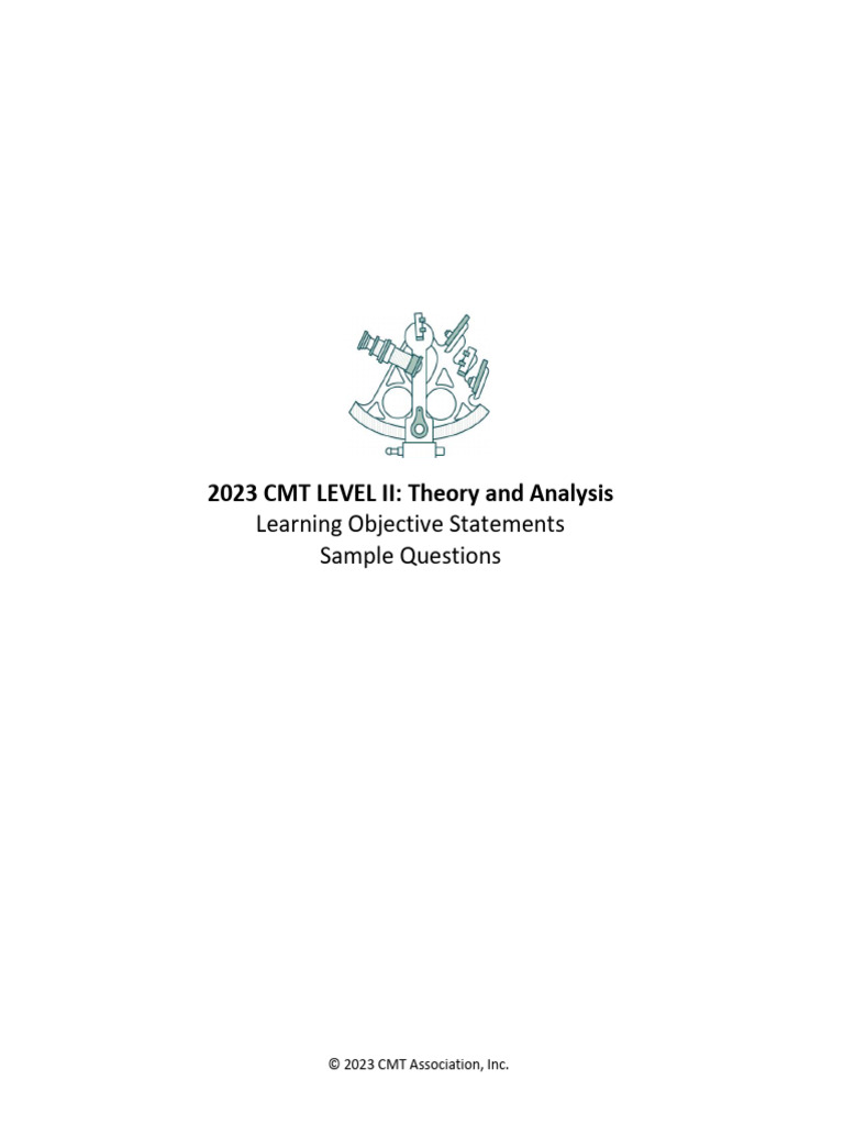 2023 Level Ii Exam Information And Learning Objective Statements Pdf