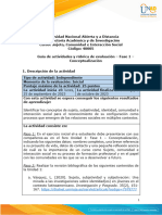 Guia de Actividades y Rúbrica de Evaluación - Unidad 1 - Fase 1 - Conceptualización