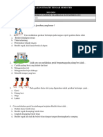 Soal PTS PJOK Kelas 1 SDN 2 WANAJAYA