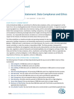 Data Compliance and Ethics Policy Statement