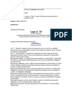 L nr19-2000 - Privind Sistemul Public de Pensii Şi Alte Drepturi de Asigurări Sociale