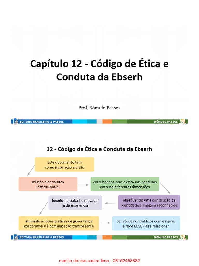 Código de Ética e Conduta da Ebserh | PDF