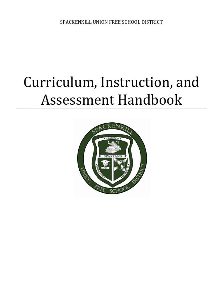 Spackenkill CIA Handbook Overview | PDF | Curriculum | Educational ...