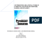 Four Dimensions of Personnel Relational Work in Multi-Settings: Deriving Sociograms For Work Dynamism and Dynamics