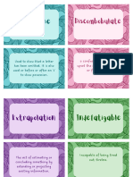 Multi-Colour Bright Colourful Illustrative English Literacy Grammar Punctuation Flashcards