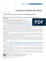 A Cross Sectional Evaluation of Patients With Ostomy
