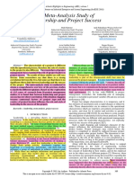 A Meta-Analysis Study of Leadership and Project Success