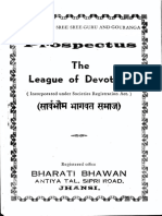 Prospectus The League of Devotees-1953