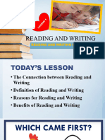 Lesson 1 Introduction To Reading and Writing