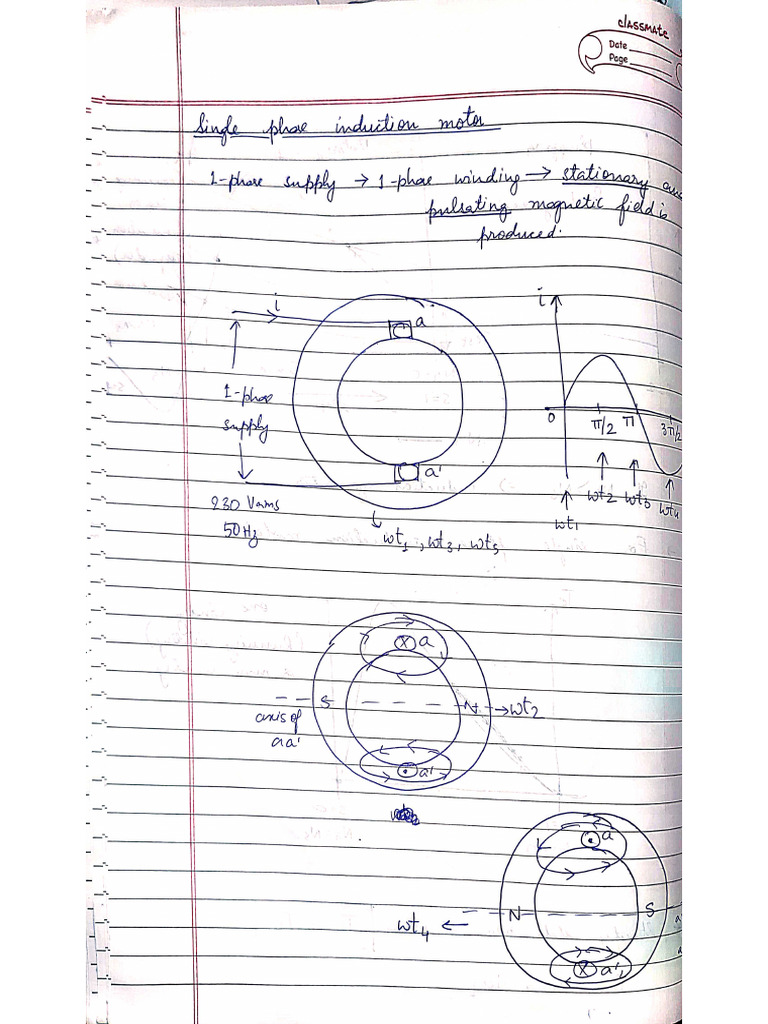Electric Machines 2 - After Midsem Notes Till Harmonics | PDF