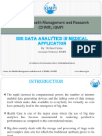 Big Data Analytics in Medical Applications