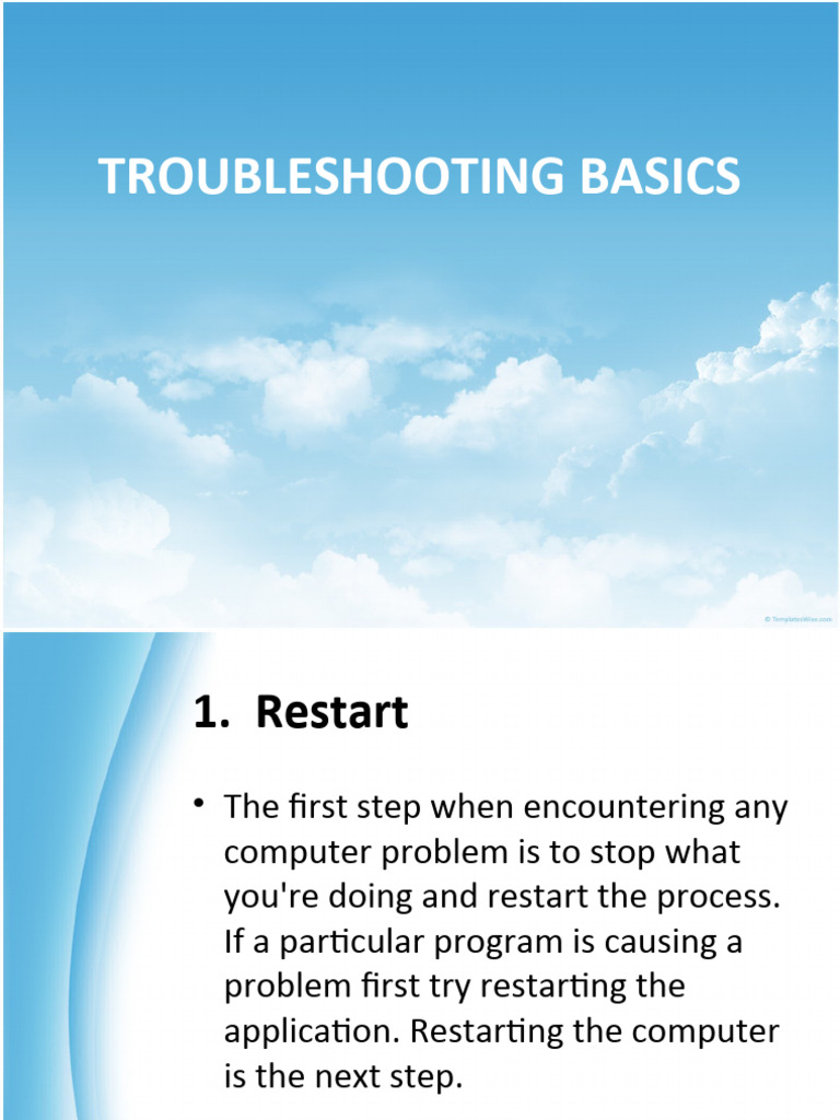 Essential Computer Troubleshooting Guide | PDF | Troubleshooting ...