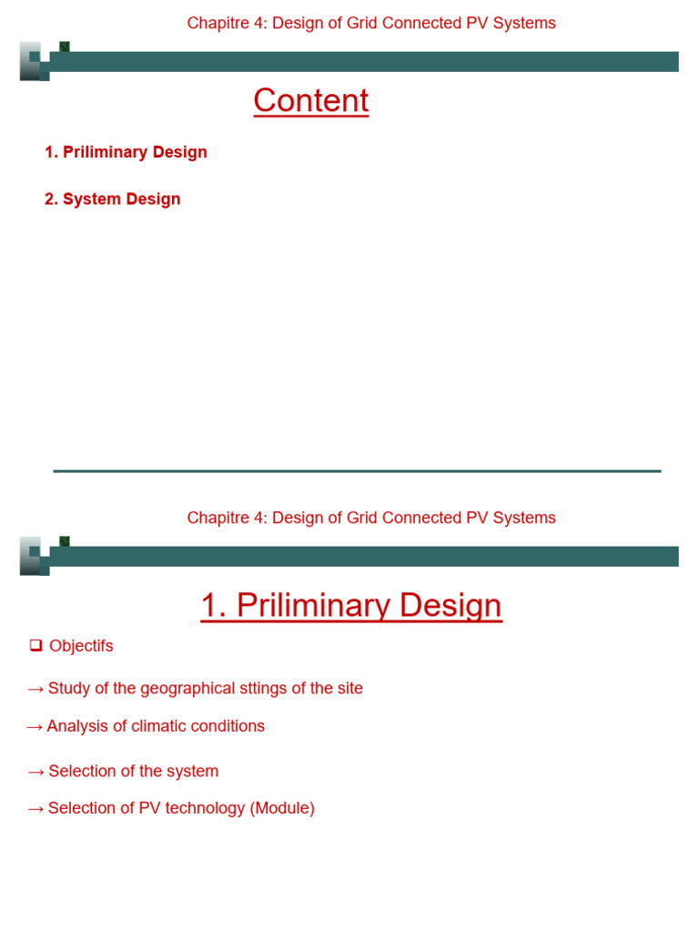 Chapitre-4-Design of Grid Connected PV Systems | PDF | Photovoltaic ...