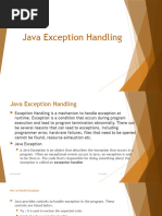 Java Exception Handling