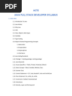 Full Stack Developer JAVA