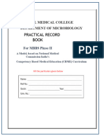 CBME Microbiology Practical Record Apurba Sastry