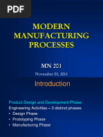 Modern Manufacturing Processes