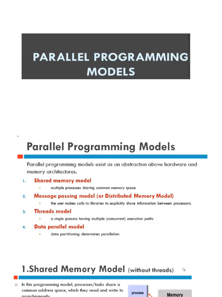 Parallel Programming Models | PDF