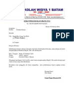 Surat Pemanggilan Orang Tua Wahyu Sanjaya