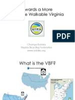 Towards A More Bikeable Walkable Virginia: Champe Burnley Virginia Bicycling Federation