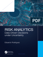 Risk Analytics Data Driven Decisions Under Uncertainty Rodriguez