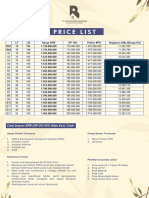 Hillside Pricelist