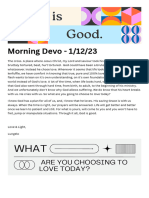 Morning Devo - 11223