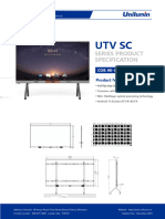 Unilumin COB All-in-One UTV SC162U (4K) Specification For Approval V1.1 2023.12.29 English