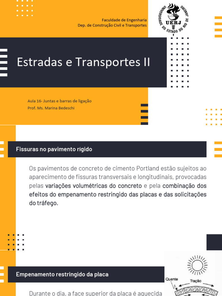 Juntas e Barras em Pavimentos de Concreto | PDF | Concreto | Estresse ...