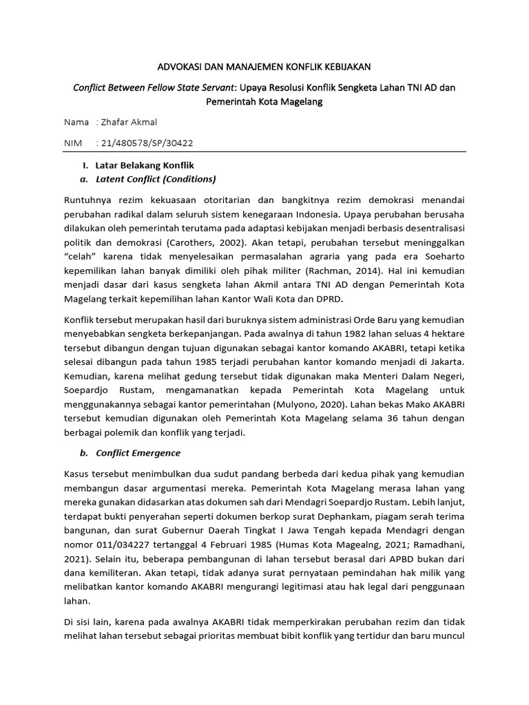 konflik lahan TNI petani