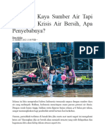 Artikel Krisis Air Bersih