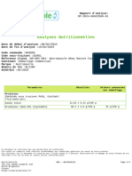 Rapport Analyse Nutrimuscle NM WNI 001