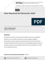 Plan Nacional de Educaci+ N 2024