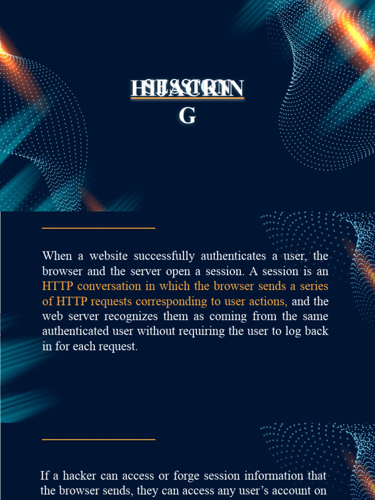 Understanding HTTP Session Hijacking | PDF