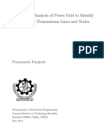 Topological Analysis of Power Grid To Identify Vulnerable Transmission Lines and Nodes