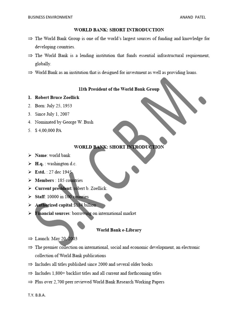World Bank | PDF