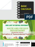 Differential Calculus Transcendental Function